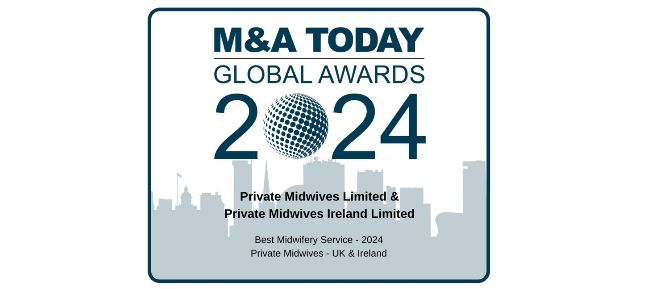M&A Today - Global Awards - 2024 - Private Midwives Winners of Best Midwifery Service 2024