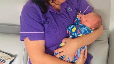 Private Midwife Madelaine & Baby after another successful homebirth by Private Midwives