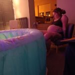 Getting ready for the water birth with Private Midwives